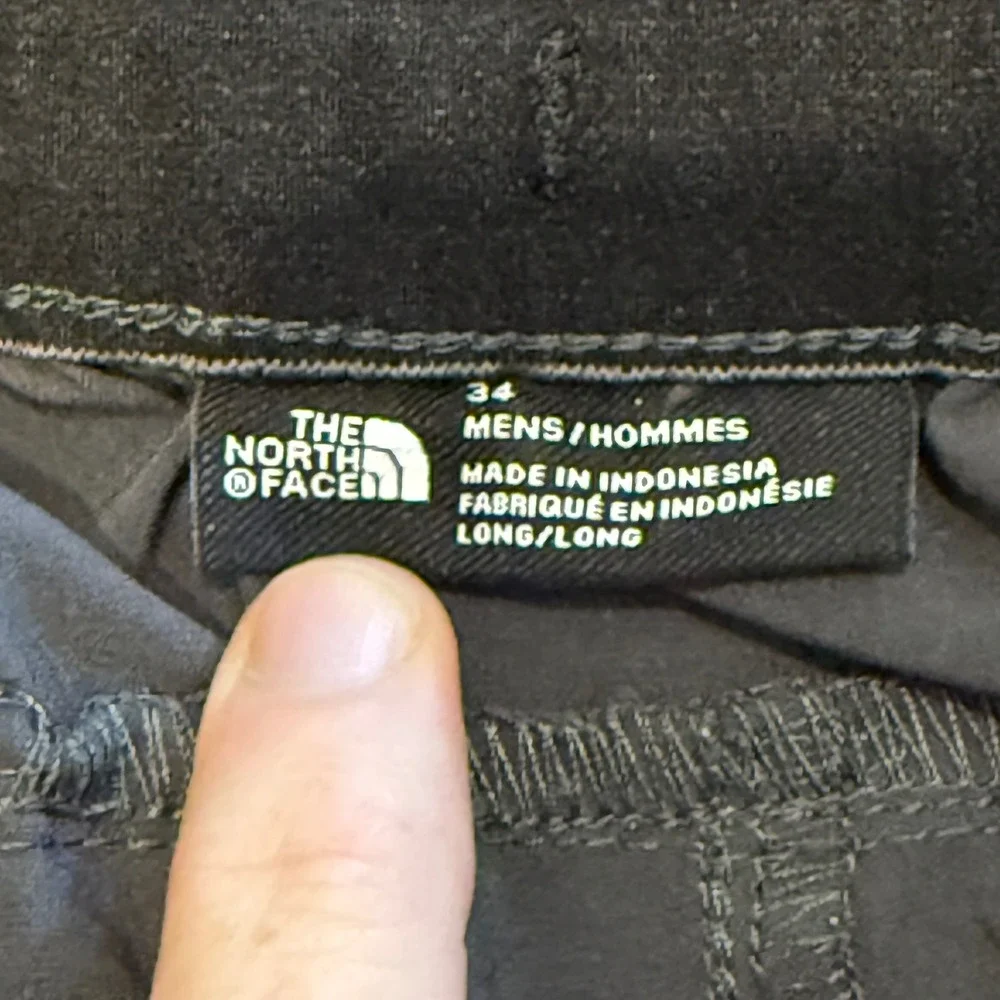 The‎ North Face Mens Paramount Pro Pants Asphalt Grey Hiking Trousers 34 Long